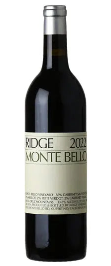 Ridge 2022 'Monte Bello' Vineyard Cabernet Sauvignon, Santa Cruz Mts