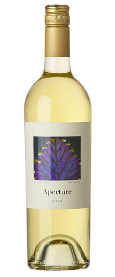 A bottle of Aperture 2022 Chenin Blanc
