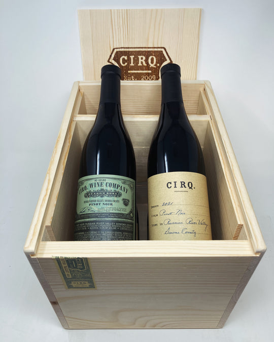 Cirq 2021 Pinot Noir, Russian River Valley 4-Bottle Wood Box Set