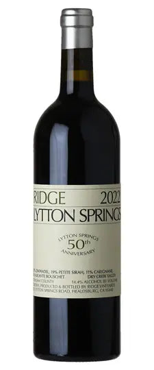 Ridge 2022 Lytton Springs Red "50th Anniversary", Dry Creek Valley