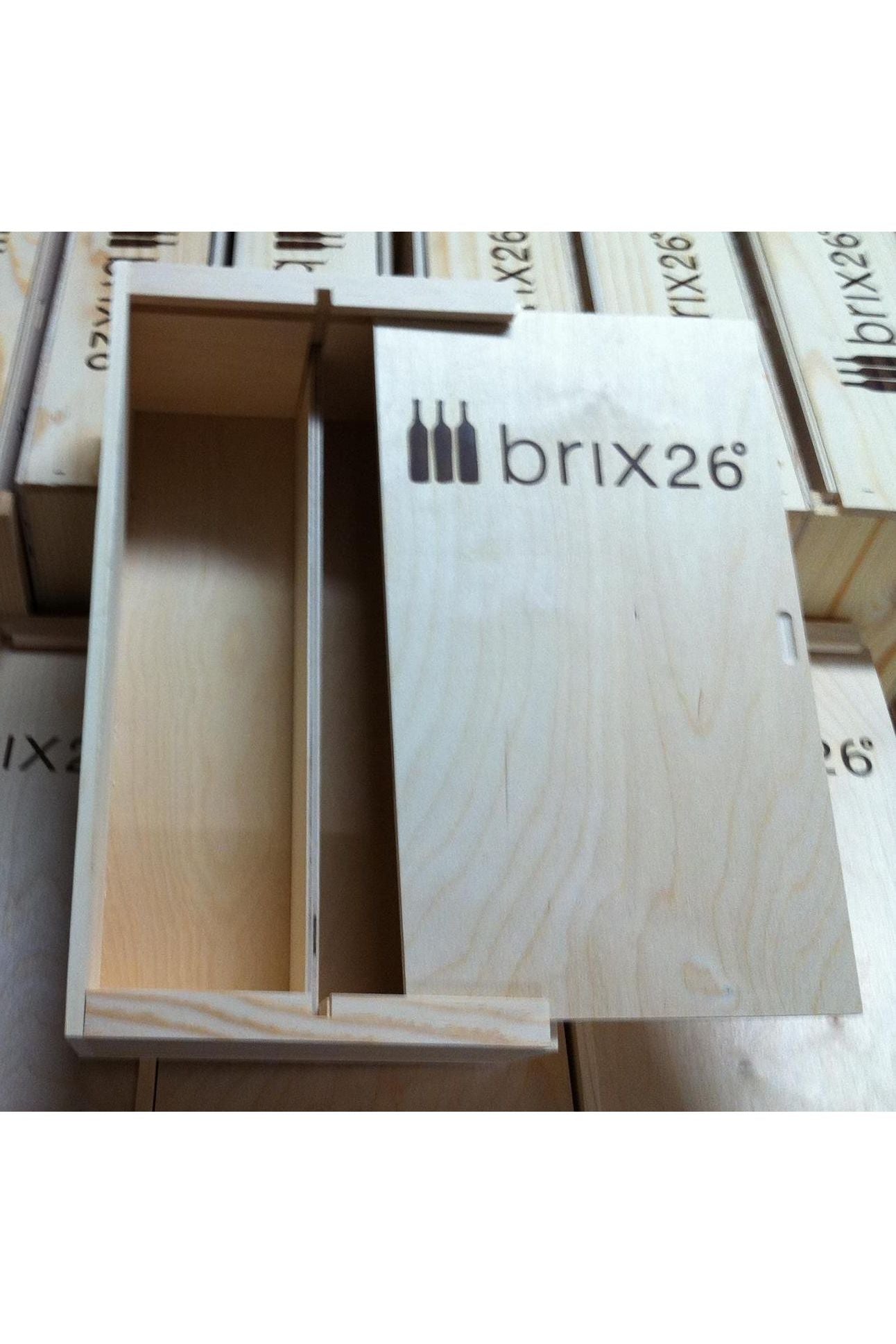 Wooden Gift Box - 1 Bottle - Brix26