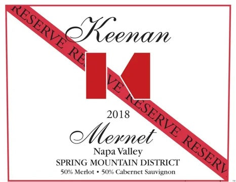 Keenan 2018 Reserve "Mernet" Napa Valley