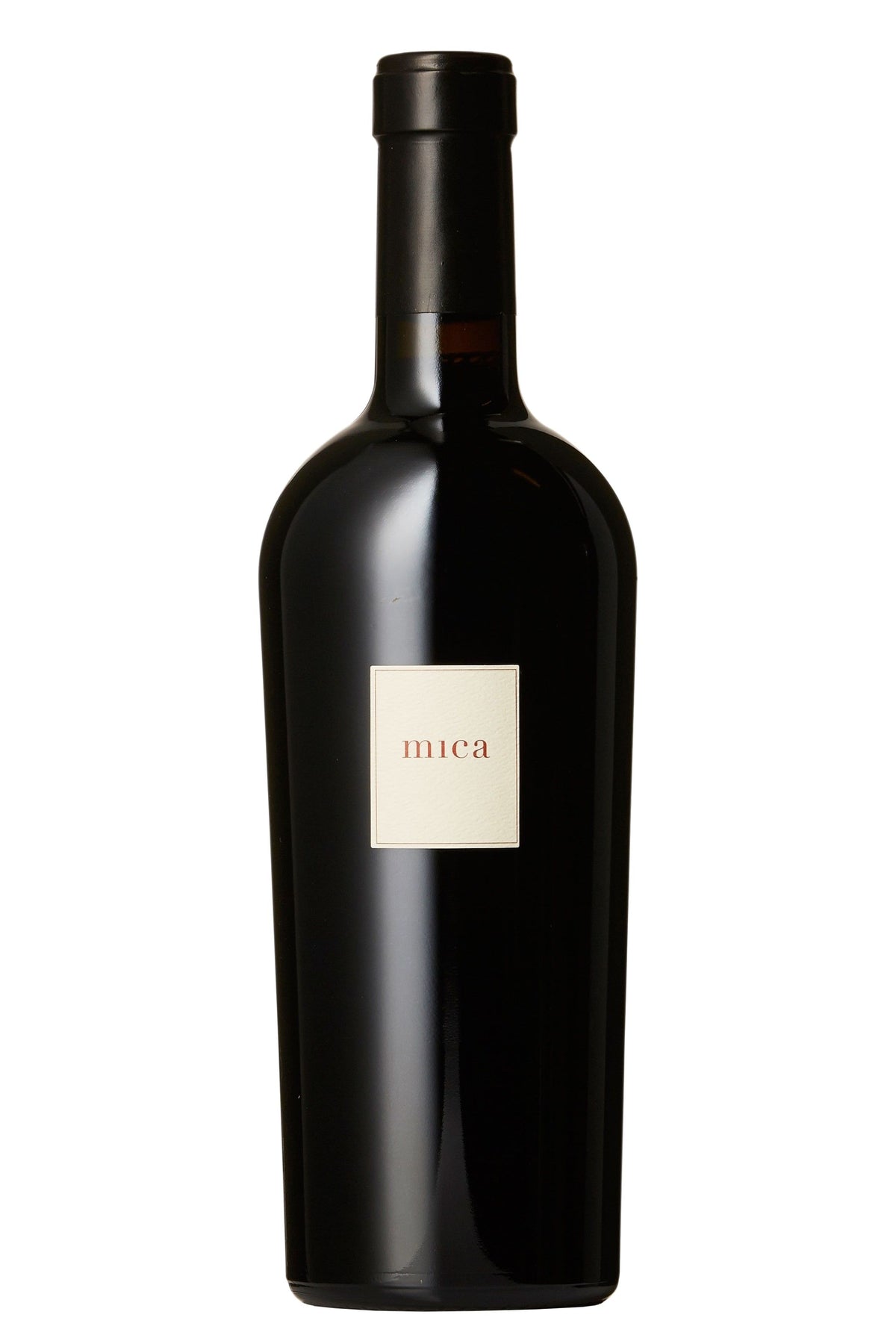A bottle of Mica by Buccella 2020 Cabernet Sauvignon from Napa Valley.