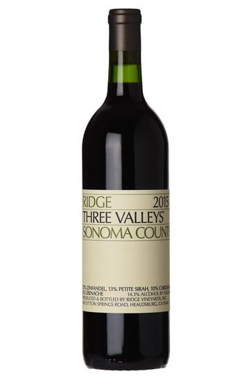 Ridge 2022 Three Valleys Zinfandel, Sonoma
