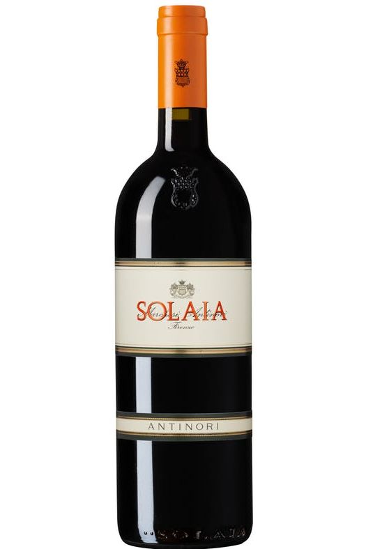 A bottle of 2020 'Solaia' Toscana Proprietary Red wine from Antinori 