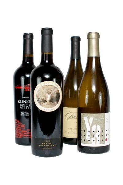 Four-bottle option displayed for subscription to the Insider’s Wine Club.
