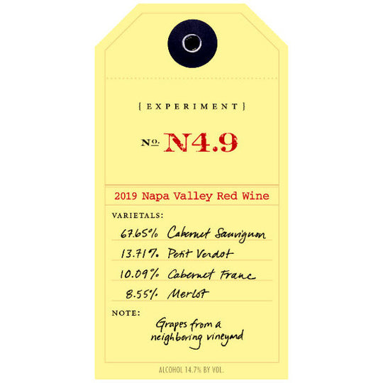 Ovid 2019 Experiment N4.9 Proprietary Red, Napa Valley