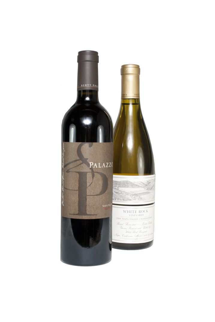 Gift set with two California wines and tasting notes